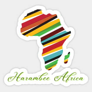 African Tshirt Sticker